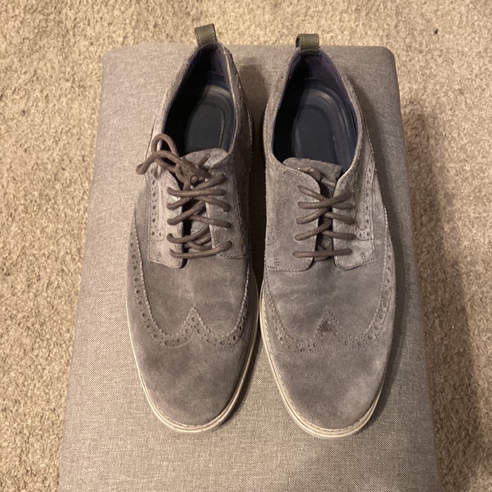 Size 12 suede men’s dress shoes only worn twice